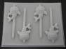 570sp Baby Shark Chocolate or Hard Candy Lollipop Mold